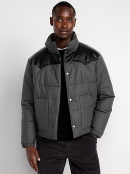 Old Navy — Western Canvas Puffer Jacket