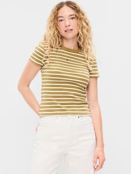 Old Navy — Snug Crew-Neck Ribbed T-Shirt