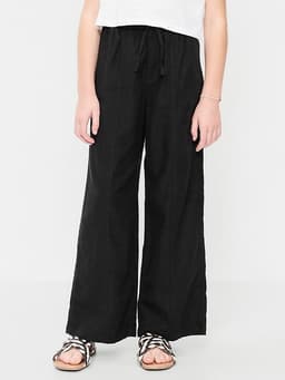 Old Navy — Pull-On Linen-Blend Pants for Girls
