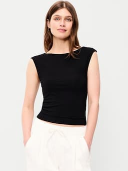 Old Navy — Cap-Sleeve Tie-Back Top