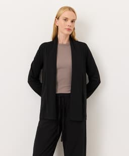 Pact — Luxe Essential Swing Cardigan - Black