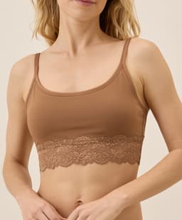 Pact — Lace Smooth Cup Bralette - Brown Sugar