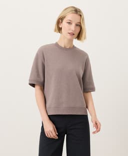 Pact — Airplane Sweatshirt Tee - Deep Taupe Heather