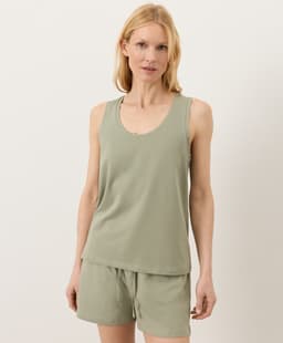 Pact — Luxe Essential Scoop Neck Tank - Seagrass