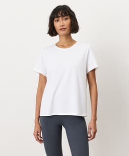 Pact — Luxe Essential Crewneck Tee - White