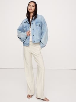 Banana Republic — High-Rise Modern Straight City Stretch Pant