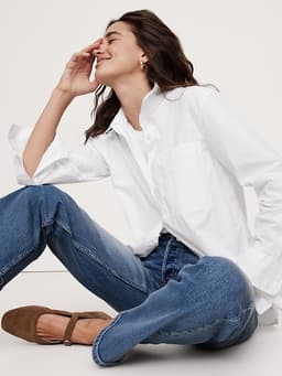 Banana Republic — The Oversized Shirt in Cotton Poplin