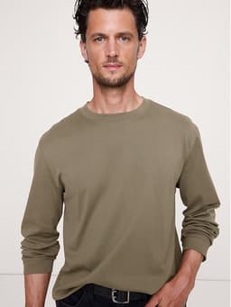 Banana Republic — Silky-Cotton Crew-Neck T-Shirt