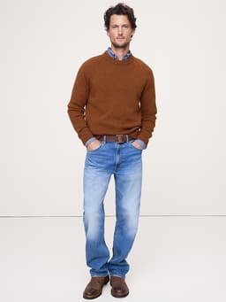 Banana Republic — Italian Merino-Blend Crew-Neck Sweater