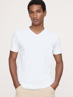 Banana Republic — Luxury-Touch V-Neck T-Shirt