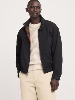 Banana Republic — Cotton Twill Harrington Jacket