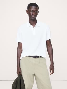 Banana Republic — Sueded Cotton Pique Polo