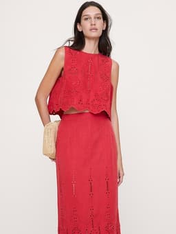 Banana Republic — Tencel™-Linen Eyelet Tank