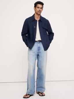 Banana Republic — Linen Four-Pocket Shirt Jacket