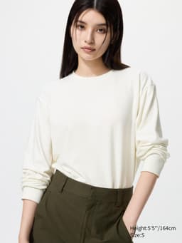 Uniqlo — Soft Knitted Fleece T-Shirt | Long Sleeve