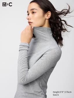Uniqlo — HEATTECH Cashmere Blend T-Shirt | Extra Warm | Turtleneck