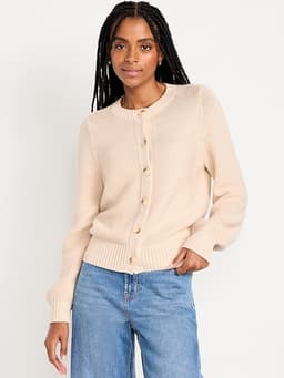 Old Navy — Seaside Cotton Garter-Knit Cardigan Sweater