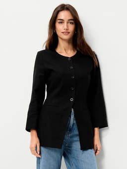 Old Navy — Fitted Long Blazer
