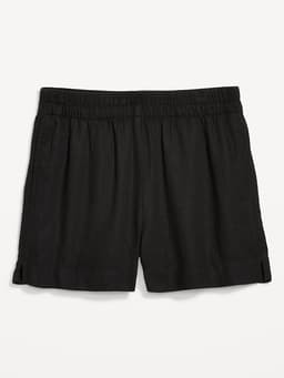 Old Navy — High-Waisted Beach Linen Pull-On Shorts
