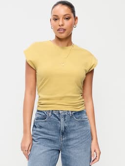 Old Navy — Cap-Sleeve Cinch-Waist Top
