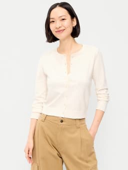 Old Navy — SoSoft Lite Cropped Crew-Neck Cardigan