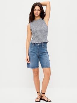 Old Navy — High-Waisted Wow Jean Shorts -- 9-inch inseam