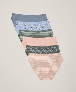 Pact — Everyday Classic Fit Bikini 6-Pack - Dotted Daisies