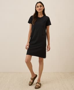 Pact — Softspun Tee Dress - Black